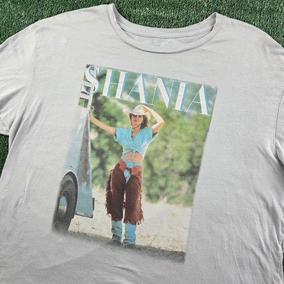 Shania Twain Tops - Shania Twain Boxy Cropped Fit T-Shirt Cotton Country Music Concert Womens Large